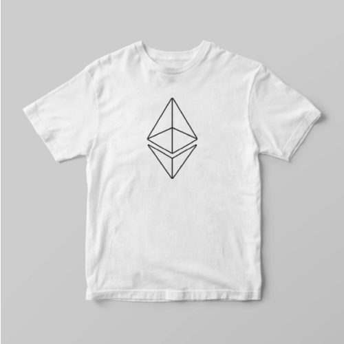 Ethereum póló XL fehér