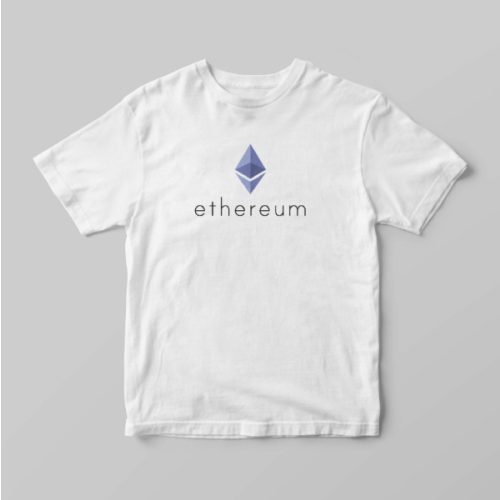 Ethereum feliratos póló S fehér